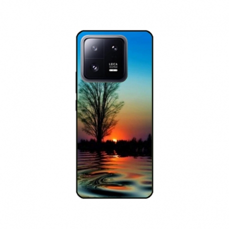 Husa personalizata tip carcasa HQPrint pentru Xiaomi 13 Pro, model Apus, multicolor, S1D1M0006