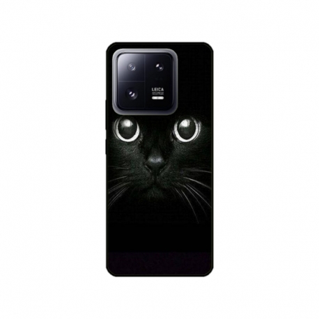 Husa personalizata tip carcasa HQPrint pentru Xiaomi 13 Pro, model Black Cat 1, multicolor, S1D1M0015