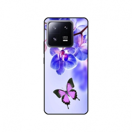 Husa personalizata tip carcasa HQPrint pentru Xiaomi 13 Pro, model Butterfly 2, multicolor, S1D1M0029