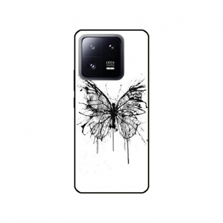 Husa personalizata tip carcasa HQPrint pentru Xiaomi 13 Pro, model Butterfly 3, multicolor, S1D1M0030
