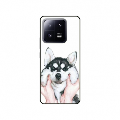 Husa personalizata tip carcasa HQPrint pentru Xiaomi 13 Pro, model Fluffy Dog, multicolor, S1D1M0033