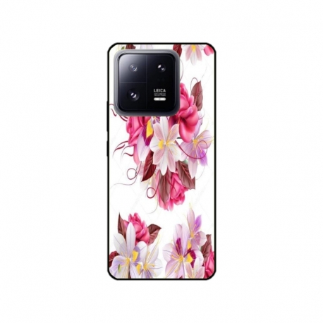 Husa personalizata tip carcasa HQPrint pentru Xiaomi 13 Pro, model Flowers 4, multicolor, S1D1M0040