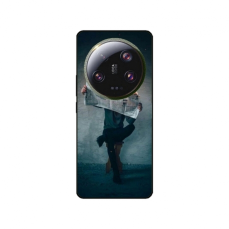 Husa personalizata tip carcasa HQPrint pentru Xiaomi 13 Ultra, model Burn the News, multicolor, S1D1M0345