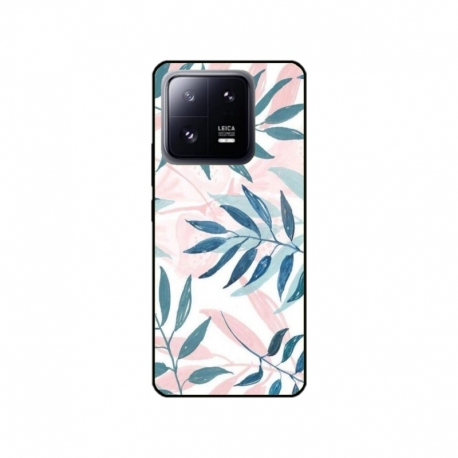 Husa personalizata tip carcasa HQPrint pentru Xiaomi 13 Pro, model Leaf Design 1, multicolor, S1D1M0044