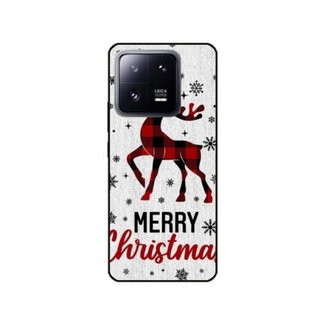 Husa personalizata tip carcasa HQPrint pentru Xiaomi 13 Pro, model Merry Christmas Reindeer 1, multicolor, S1D1M0049
