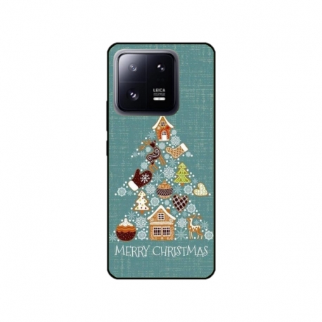 Husa personalizata tip carcasa HQPrint pentru Xiaomi 13 Pro, model Merry Christmas 1, multicolor, S1D1M0056