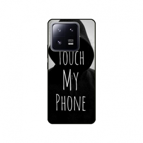 Husa personalizata tip carcasa HQPrint pentru Xiaomi 13 Pro, model Dont touch my phone 2, multicolor, S1D1M0065