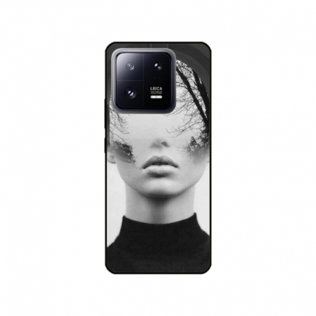 Husa personalizata tip carcasa HQPrint pentru Xiaomi 13 Pro, model Abstract Lady, multicolor, S1D1M0066