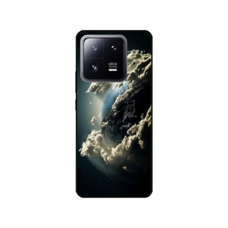 Husa personalizata tip carcasa HQPrint pentru Xiaomi 13 Pro, model Cloudy Earth, multicolor, S1D1M0067