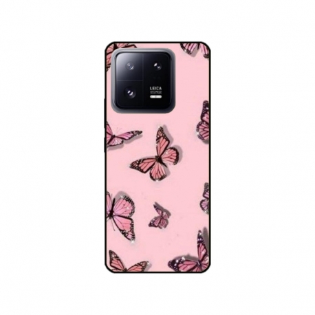 Husa personalizata tip carcasa HQPrint pentru Xiaomi 13 Pro, model Butterfly 7, multicolor, S1D1M0076