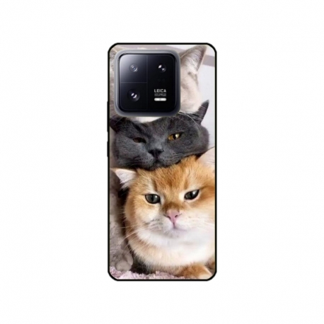 Husa personalizata tip carcasa HQPrint pentru Xiaomi 13 Pro, model Cats, multicolor, S1D1M0116
