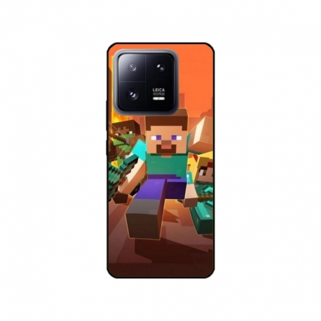 Husa personalizata tip carcasa HQPrint pentru Xiaomi 13 Pro, model Minecraft 1, multicolor, S1D1M0125