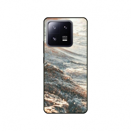 Husa personalizata tip carcasa HQPrint pentru Xiaomi 13 Pro, model Ocean Water 1 , multicolor, S1D1M0200