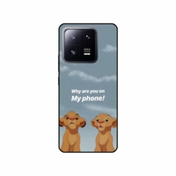 Husa personalizata tip carcasa HQPrint pentru Xiaomi 13 Pro, model Why are you on my phone, multicolor, S1D1M0220