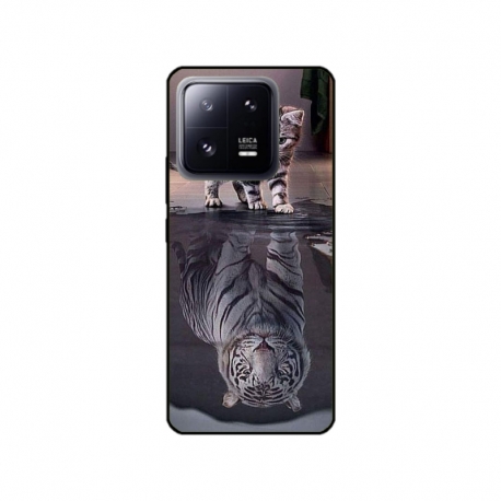 Husa personalizata tip carcasa HQPrint pentru Xiaomi 13 Pro, model Tiger, multicolor, S1D1M0242