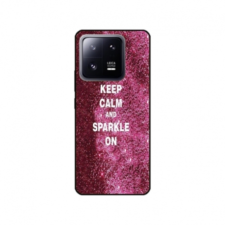 Husa personalizata tip carcasa HQPrint pentru Xiaomi 13 Pro, model Keep Calm and Sparkle On, multicolor, S1D1M0252