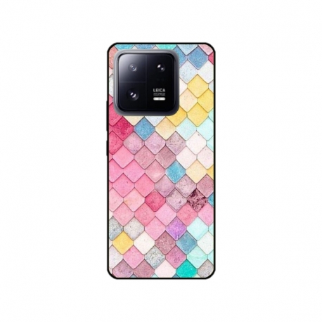 Husa personalizata tip carcasa HQPrint pentru Xiaomi 13 Pro, model Color Scales, multicolor, S1D1M0258