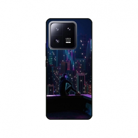 Husa personalizata tip carcasa HQPrint pentru Xiaomi 13 Pro, model Neon City, multicolor, S1D1M0260