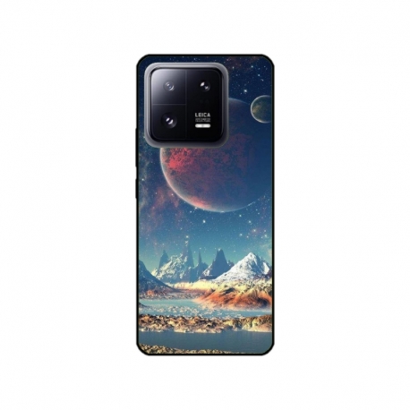 Husa personalizata tip carcasa HQPrint pentru Xiaomi 13 Pro, model Alien Planet, multicolor, S1D1M0264
