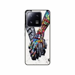 Husa personalizata tip carcasa HQPrint pentru Xiaomi 13 Pro, model Abstract Holding, multicolor, S1D1M0271
