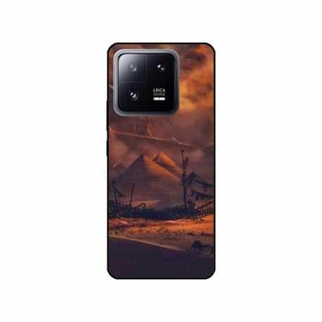 Husa personalizata tip carcasa HQPrint pentru Xiaomi 13 Pro, model Anubis, multicolor, S1D1M0281