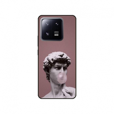 Husa personalizata tip carcasa HQPrint pentru Xiaomi 13 Pro, model Bubble Gum Statue, multicolor, S1D1M0317
