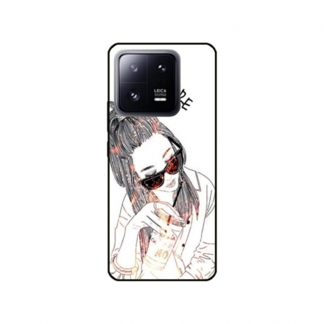 Husa personalizata tip carcasa HQPrint pentru Xiaomi 13 Pro, model I dont care, multicolor, S1D1M0320