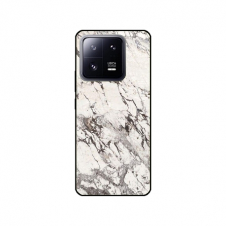 Husa personalizata tip carcasa HQPrint pentru Xiaomi 13 Pro, model White Marble, multicolor, S1D1M0325