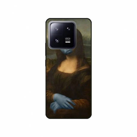 Husa personalizata tip carcasa HQPrint pentru Xiaomi 13 Pro, model Covid Mona Lisa, multicolor, S1D1M0327