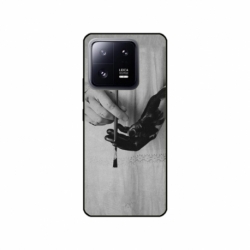 Husa personalizata tip carcasa HQPrint pentru Xiaomi 13 Pro, model Black Paint, multicolor, S1D1M0336