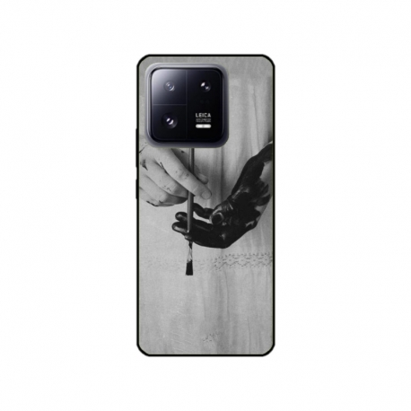 Husa personalizata tip carcasa HQPrint pentru Xiaomi 13 Pro, model Black Paint, multicolor, S1D1M0336