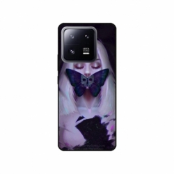 Husa personalizata tip carcasa HQPrint pentru Xiaomi 13 Pro, model Butterfly Mouth 1, multicolor, S1D1M0351