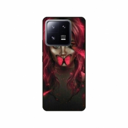 Husa personalizata tip carcasa HQPrint pentru Xiaomi 13 Pro, model Butterfly Mouth 2, multicolor, S1D1M0352
