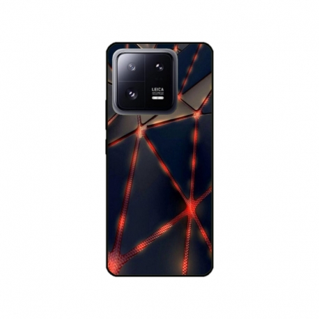 Husa personalizata tip carcasa HQPrint pentru Xiaomi 13 Pro, model Lava Triangles, multicolor, S1D1M0367