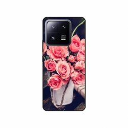 Husa personalizata tip carcasa HQPrint pentru Xiaomi 13 Pro, model Flowers 22, multicolor, S1D1M0379