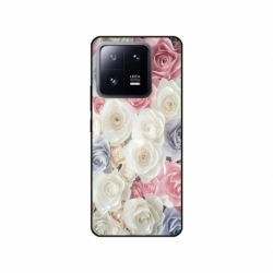 Husa personalizata tip carcasa HQPrint pentru Xiaomi 13 Pro, model Flowers 23, multicolor, S1D1M0385
