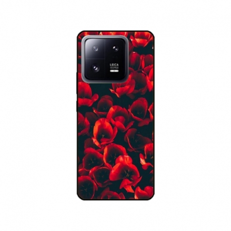 Husa personalizata tip carcasa HQPrint pentru Xiaomi 13 Pro, model Flowers 24, multicolor, S1D1M0386