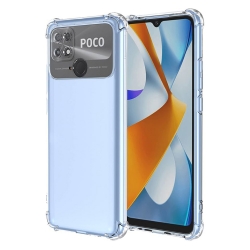 Carcasa Shockproof Clear Silicone - Xiaomi Poco C40 - Clear