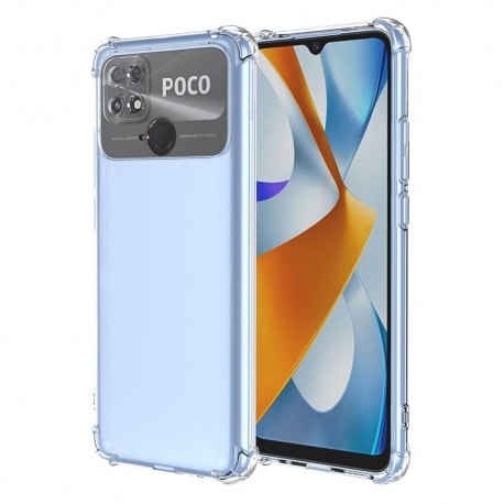 Carcasa Shockproof Clear Silicone - Xiaomi Poco C40 - Clear