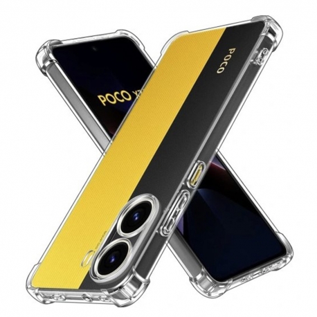 Carcasa Shockproof Clear Silicone - Xiaomi Poco X7 Pro - Clear