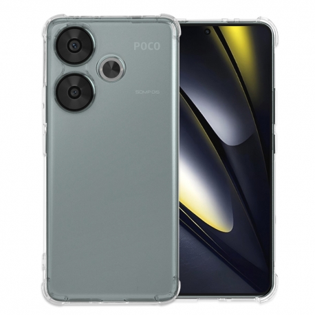 Carcasa Shockproof Clear Silicone - Xiaomi Poco F6 - Clear