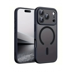 Husă compatibilă cu Apple iPhone 17 Pro Max, MagSafe, Anti-Șoc, Protecție Completă, Negru,