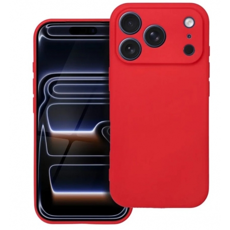 Husa silicon Iphone 17 Pro Rosu