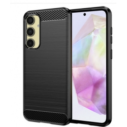Husa Samsung Galaxy A35 5G Techsuit Carbon Silicone, negru