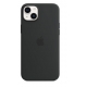 Husa din silicon, Compatibila cu Apple iPhone 14, Negru