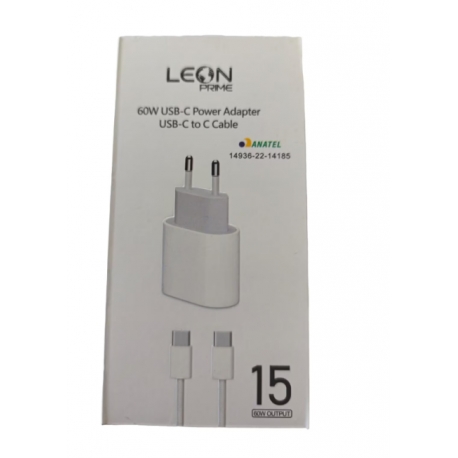 Incarcator fast charger 60W, + cablu USB-C to USB-C, alb