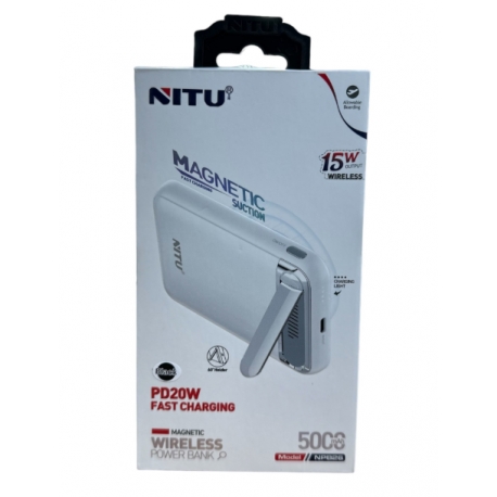 Baterie Externa Magnetic Wireless Power Bank, 5000mAh, 20W Pfast charging