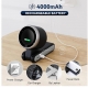Ventilator portabil mini, 5 viteze, display digital, 59.5x52x172mm, negru