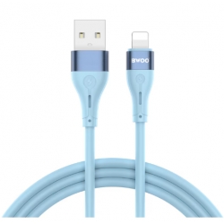 Cablu UNISON - USB / Lightning albastru 1m, 3A Lightning