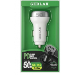 Incarcator Auto Gerlax, Super Fast Charing, 6.8A, Inteligent Safety, Dual PD Output